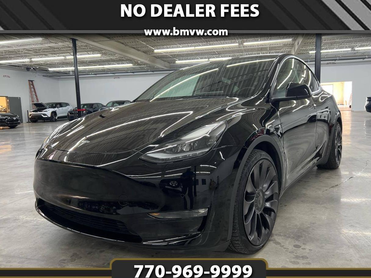 TESLA MODEL Y 2021 5YJYGDEF8MF252184 image